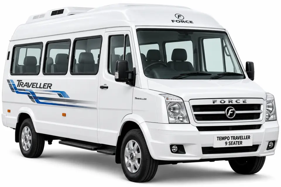 Tempo Traveller 9 Seater vehicle option
